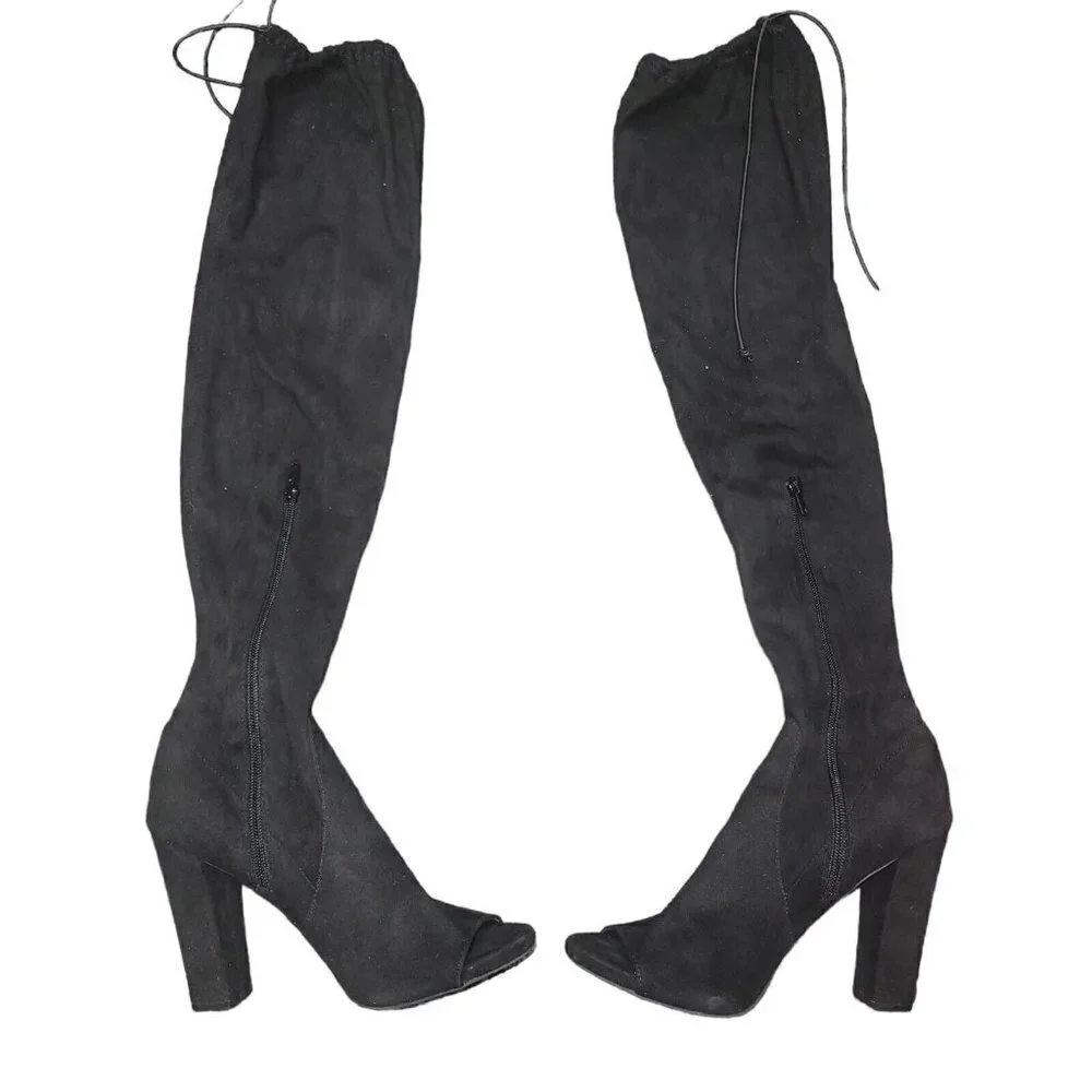 CARLOS Over The Knees Suede Boots Women's. Size 7.5. Excellent Condition Pre-own